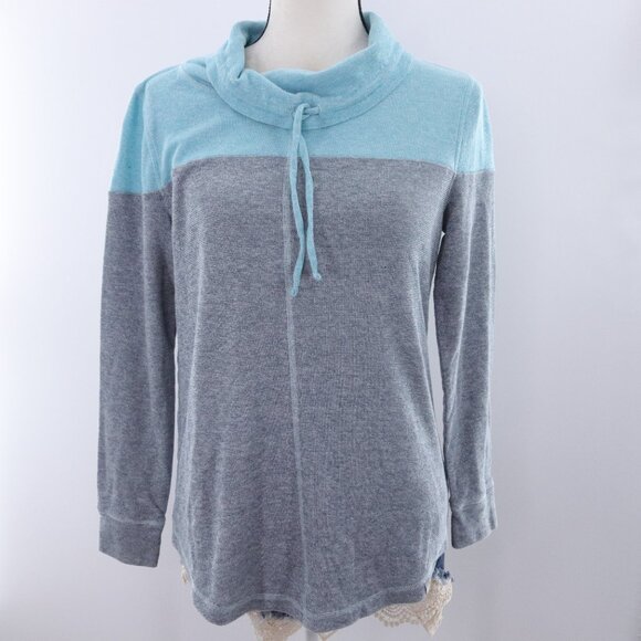 T by Talbots | Cowl Neck Long Sleeve Top Medium - Picture 2 of 6